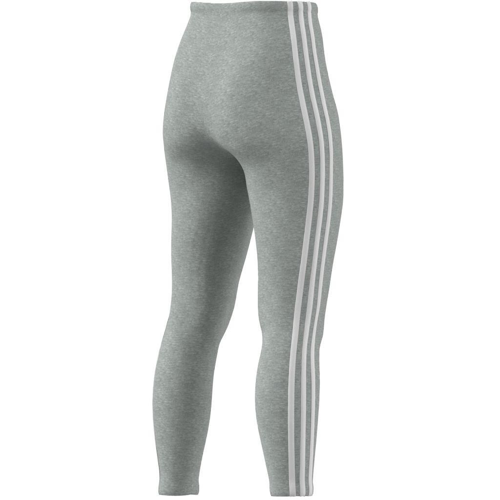Essentials 3-Stripes High-Waisted Single Jersey Leggings, Grey, A901_ONE, large image number 5