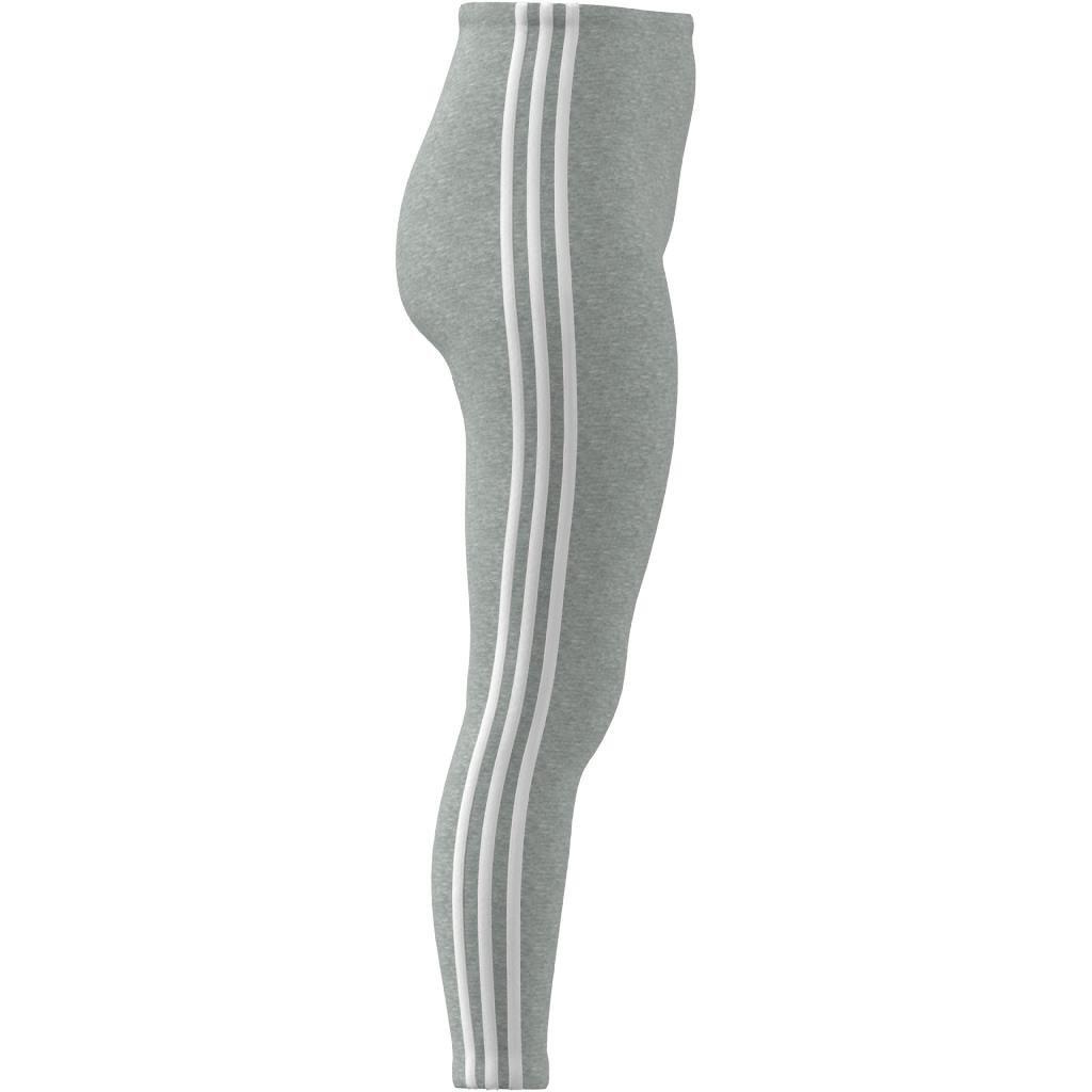 Essentials 3-Stripes High-Waisted Single Jersey Leggings, Grey, A901_ONE, large image number 6