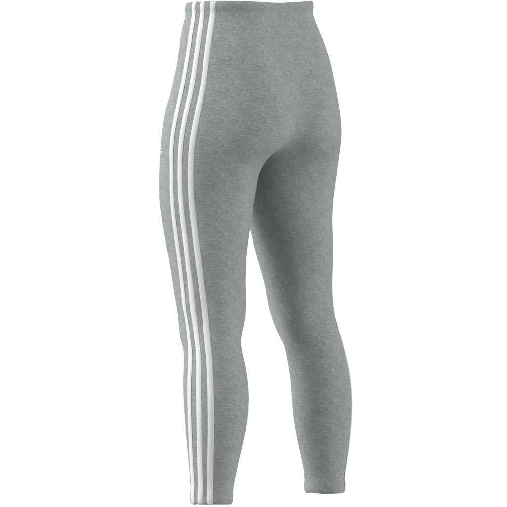 Essentials 3-Stripes High-Waisted Single Jersey Leggings, Grey, A901_ONE, large image number 7