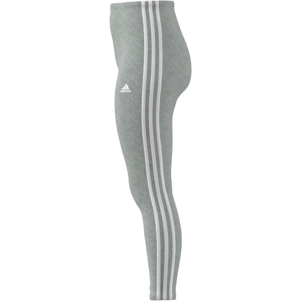 Essentials 3-Stripes High-Waisted Single Jersey Leggings, Grey, A901_ONE, large image number 9