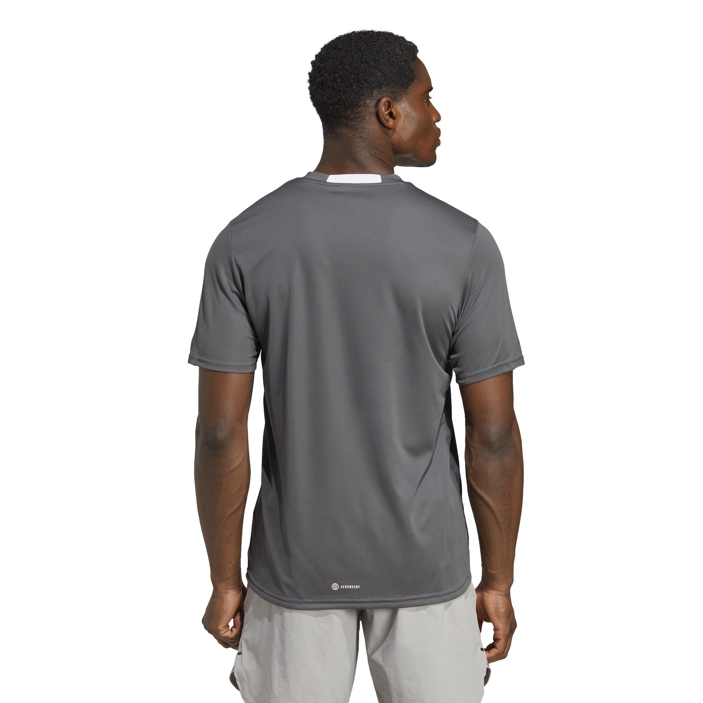 AEROREADY Designed for Movement T-Shirt, Grey, A901_ONE, large image number 3