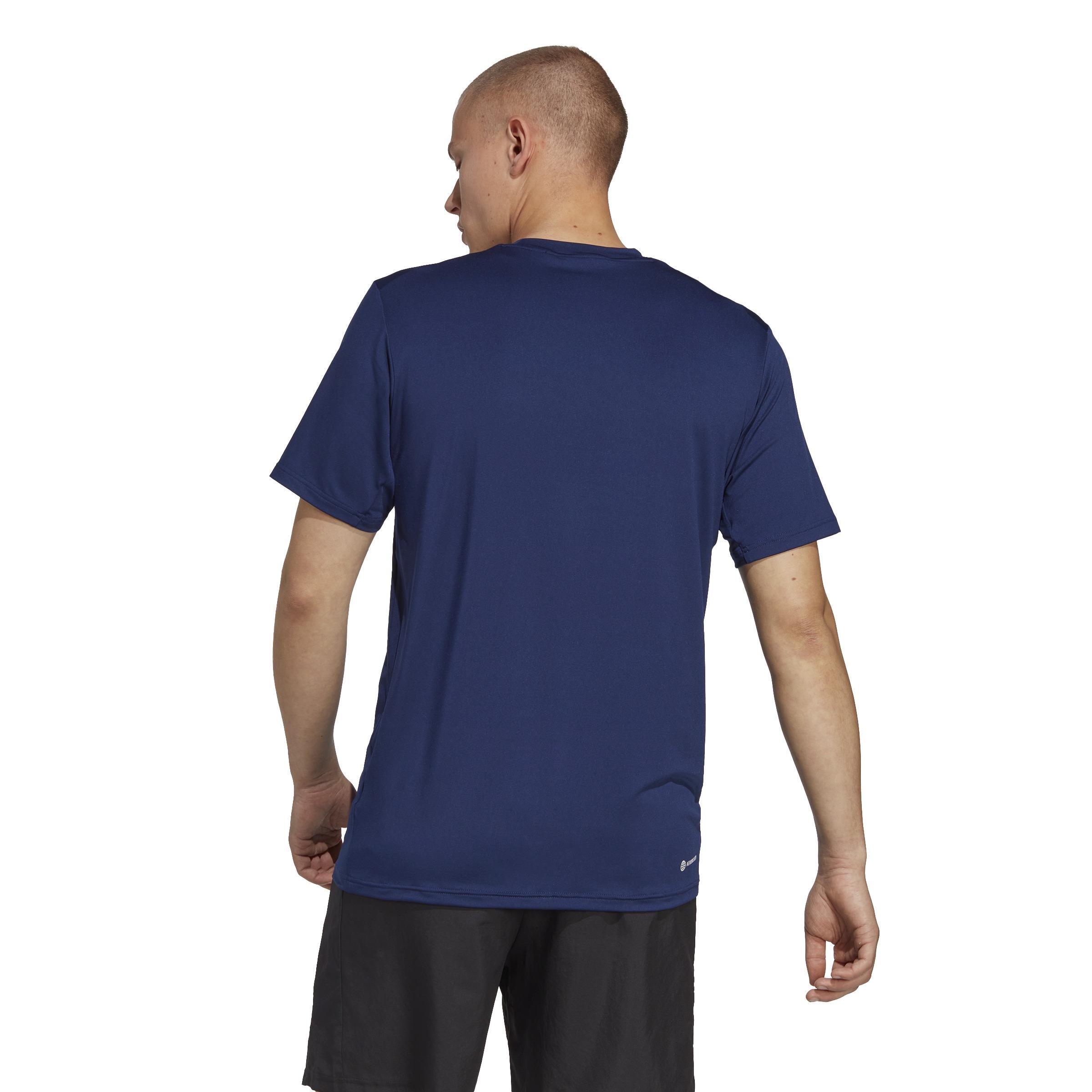 Men Train Essentials Stretch Training T-Shirt, Blue, A901_ONE, large image number 3