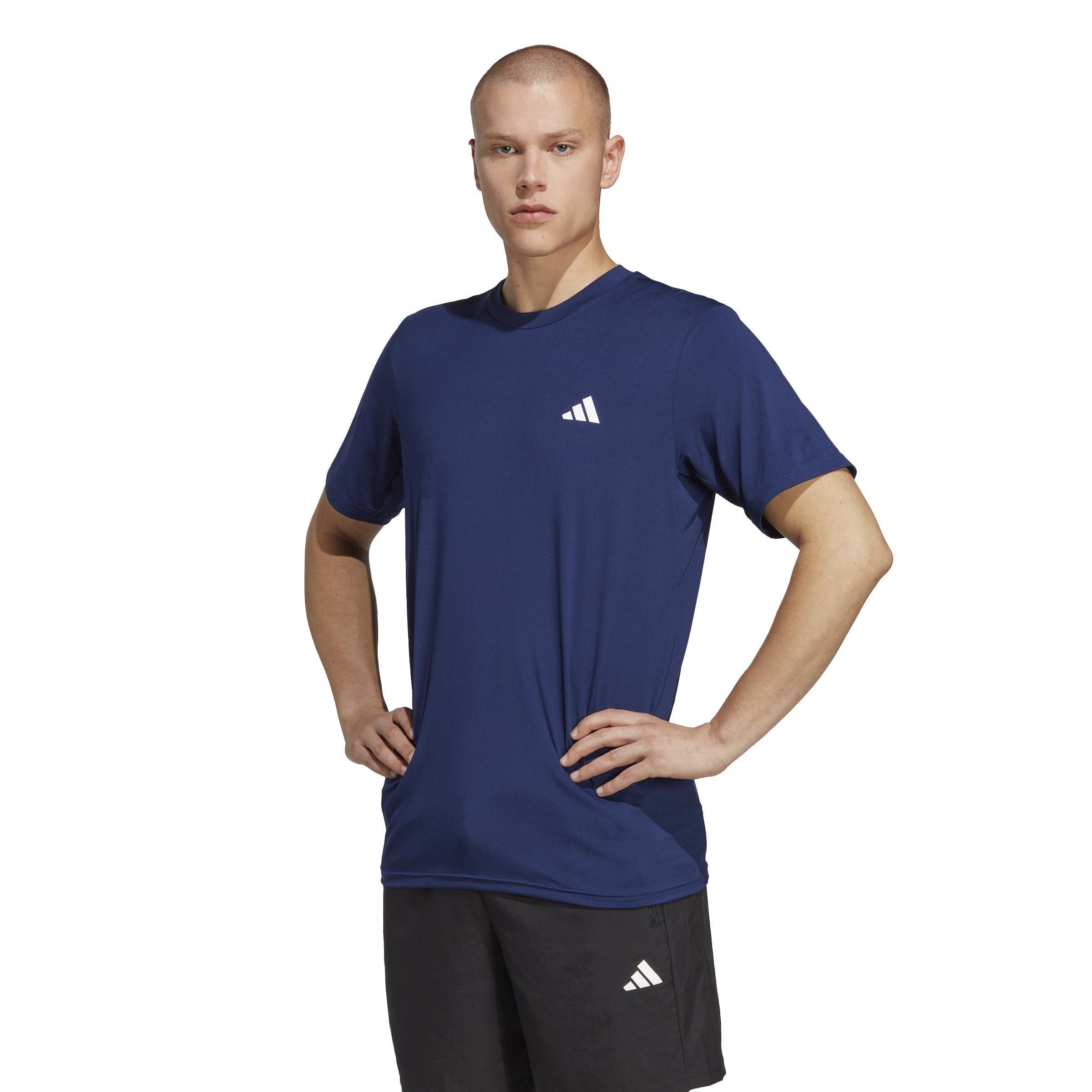 Men Train Essentials Stretch Training T-Shirt, Blue, A901_ONE, large image number 11