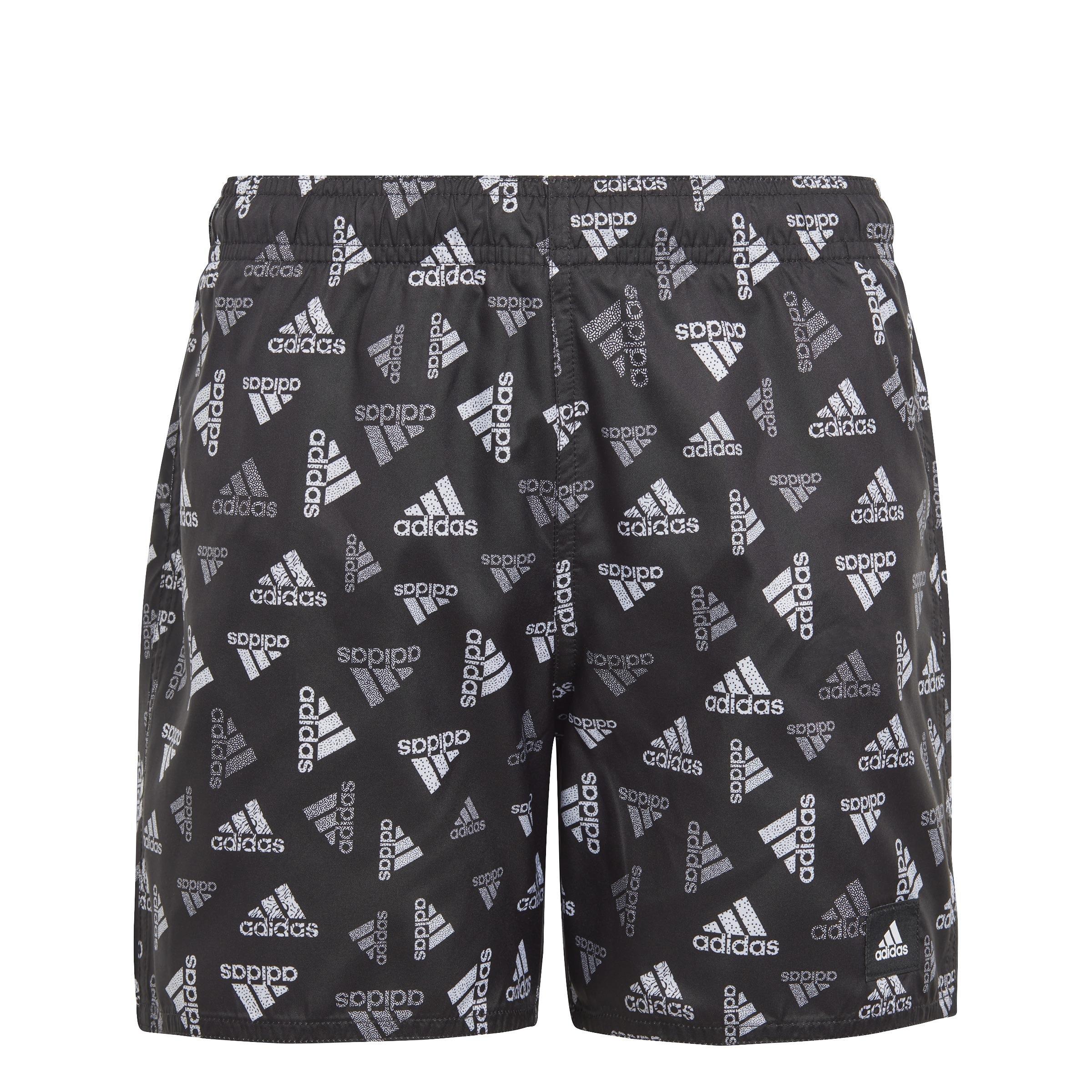 Kids Logo Print Clx Swim Shorts, Black, , large image number 0