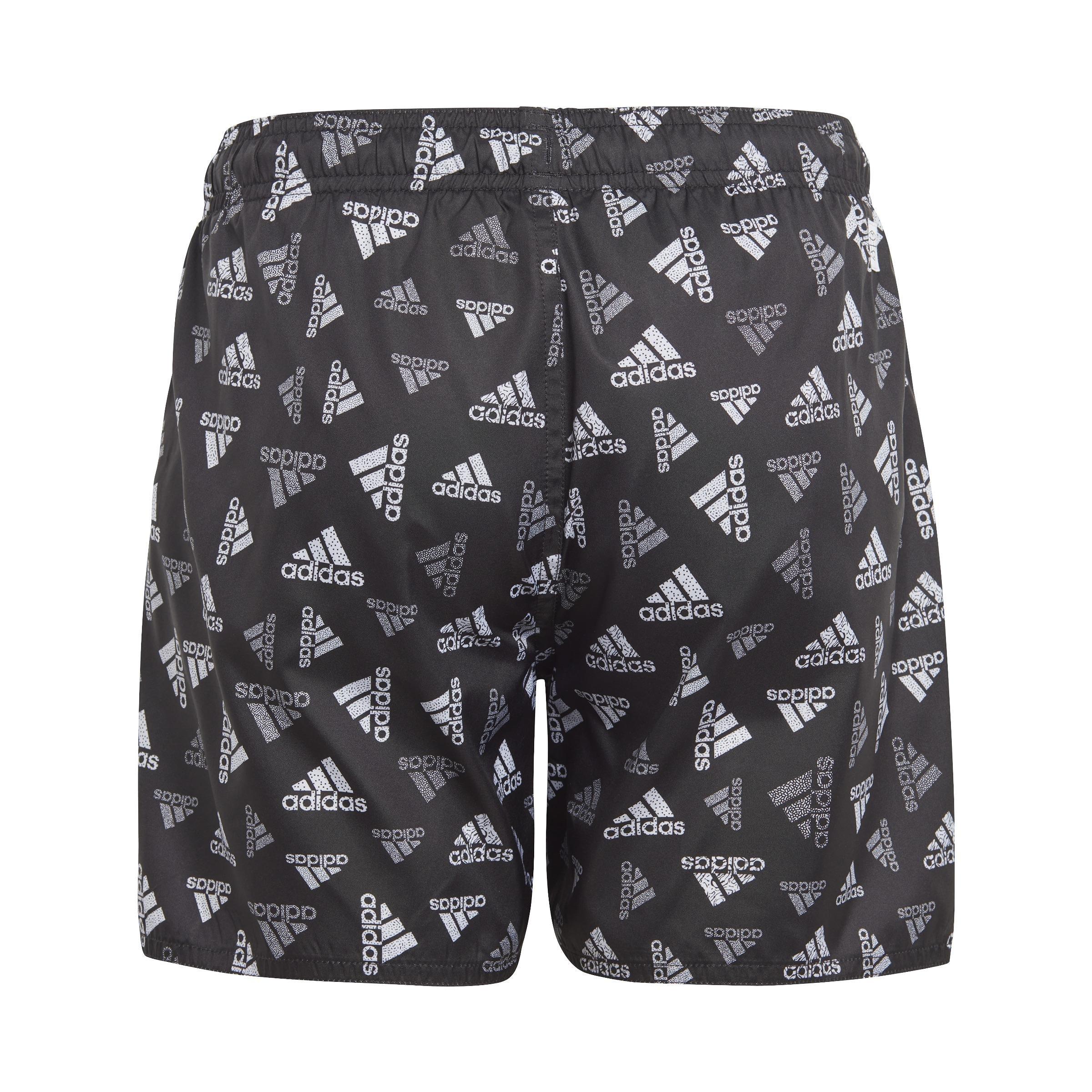 Kids Logo Print Clx Swim Shorts, Black, , large image number 1