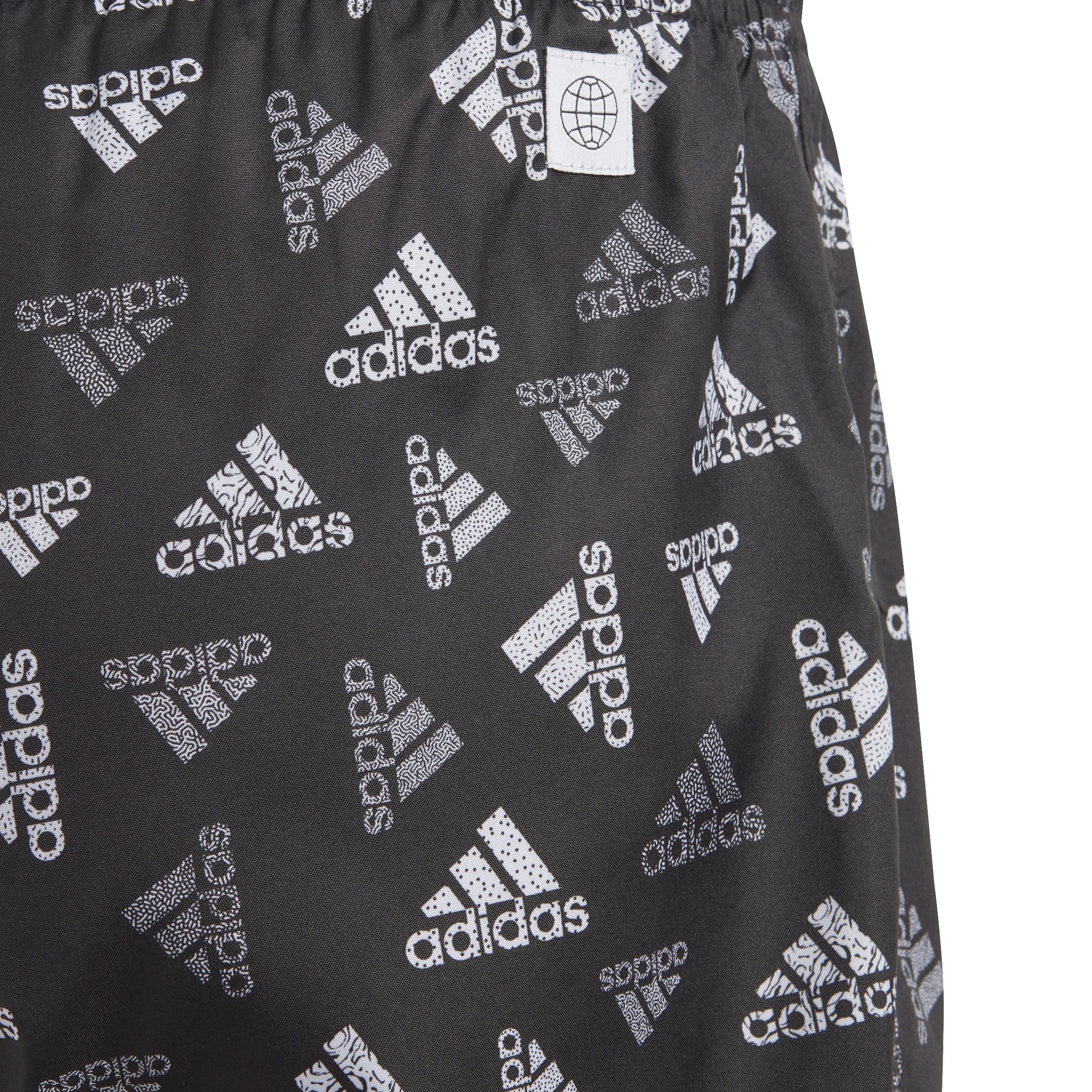 Kids Logo Print Clx Swim Shorts, Black, A901_ONE, large image number 2