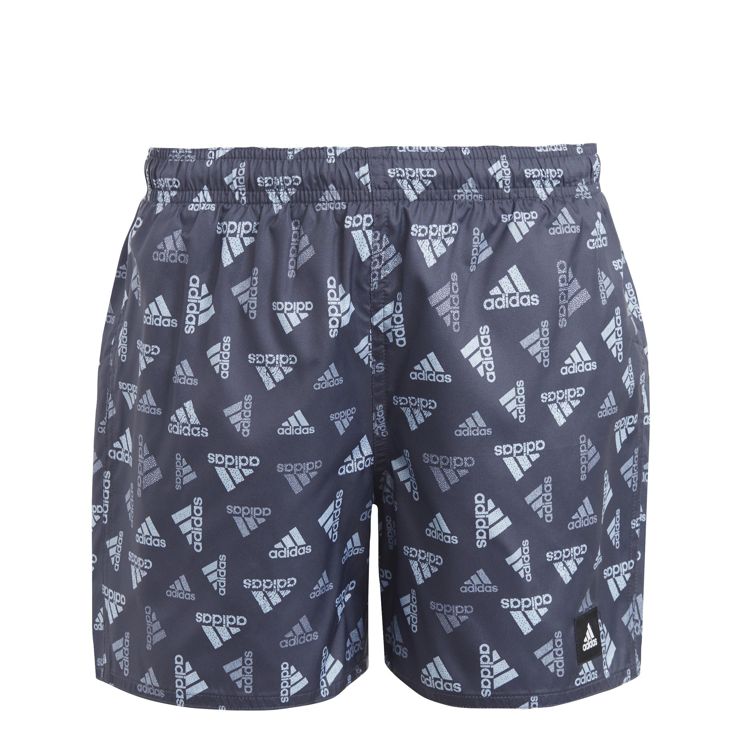 Kids Logo Print CLX Swim Shorts, Blue, , large image number 0
