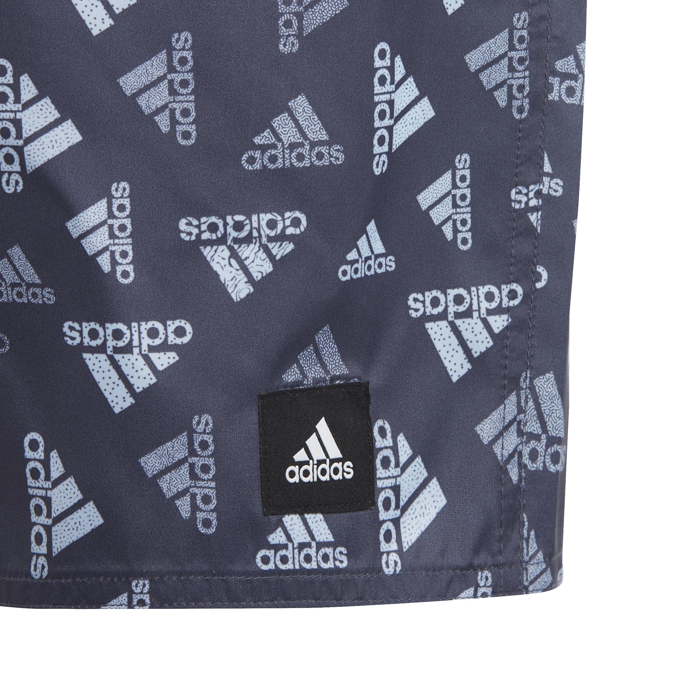 Kids Logo Print CLX Swim Shorts, Blue, , large image number 3
