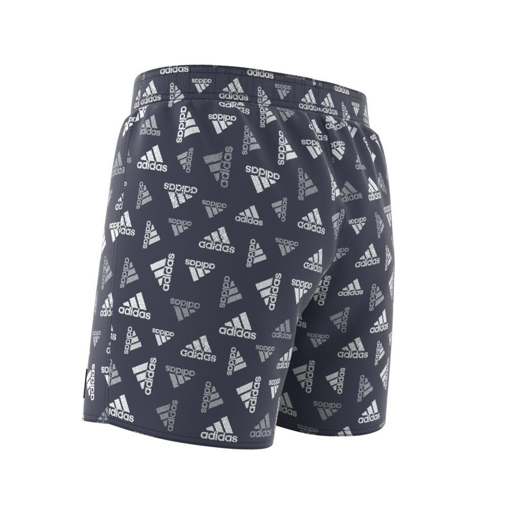 Kids Logo Print CLX Swim Shorts, Blue, , large image number 8