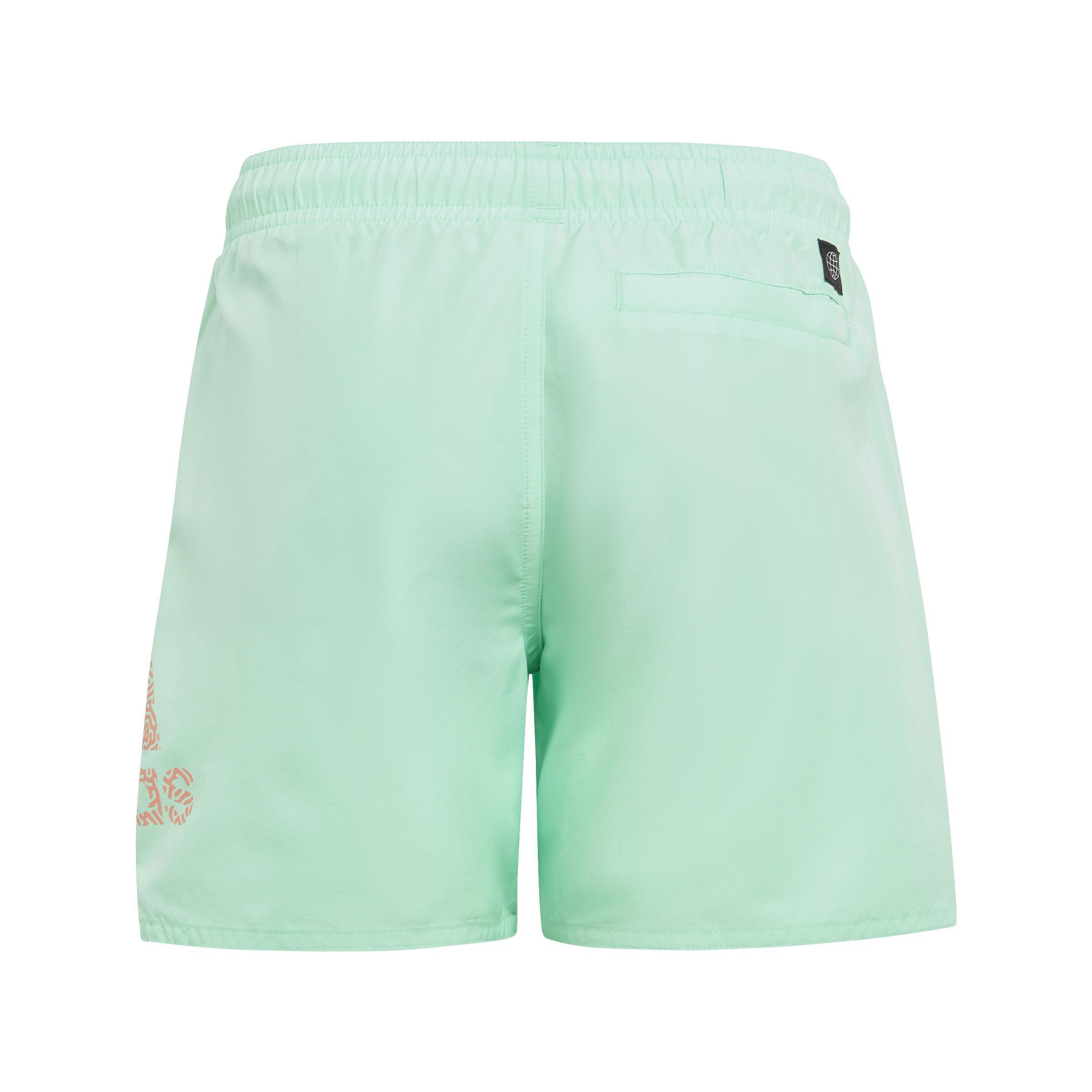 Kids Logo CLX Swim Shorts, Green, A901_ONE, large image number 2