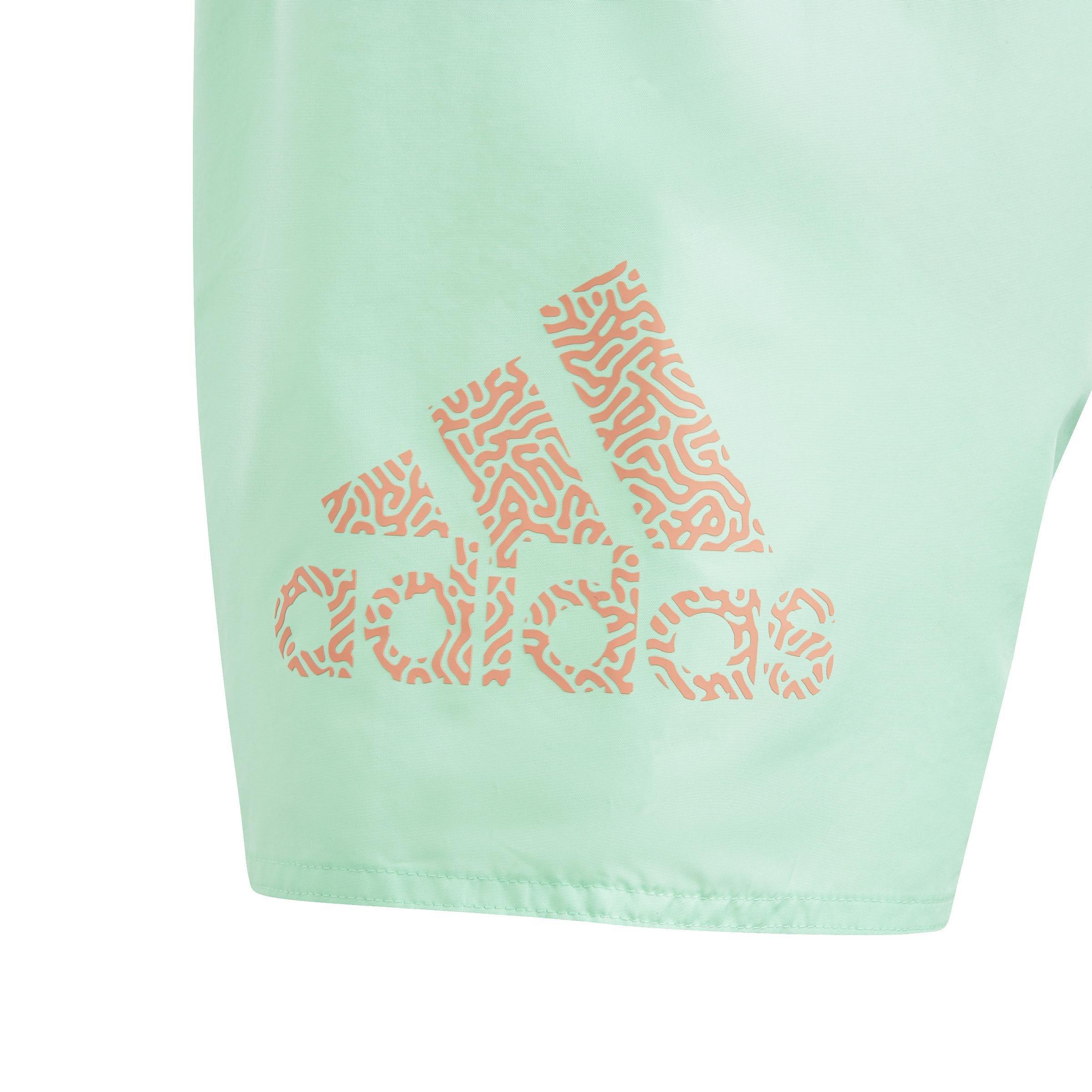 Kids Logo CLX Swim Shorts, Green, A901_ONE, large image number 4