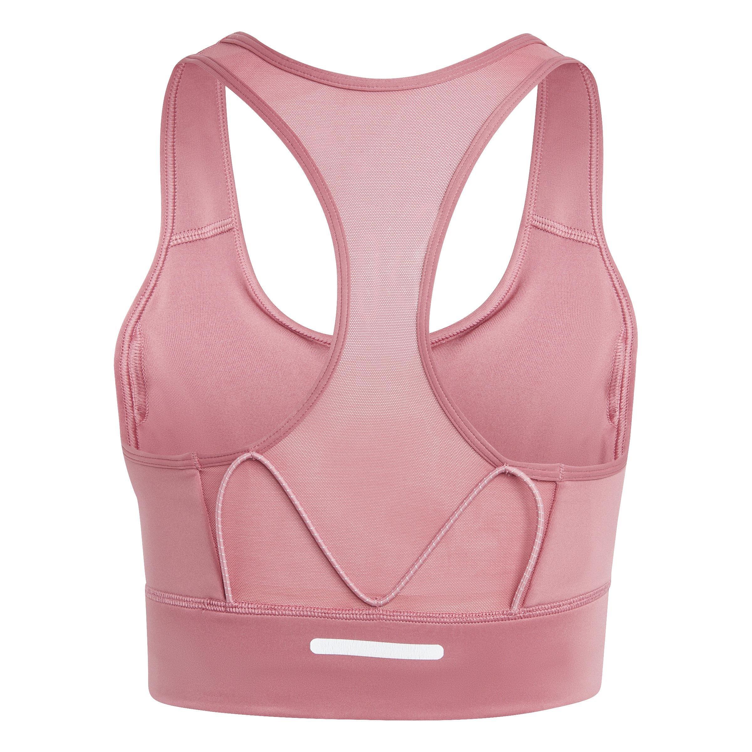 Medium-Support Running Pocket Bra, Pink, , large image number 6