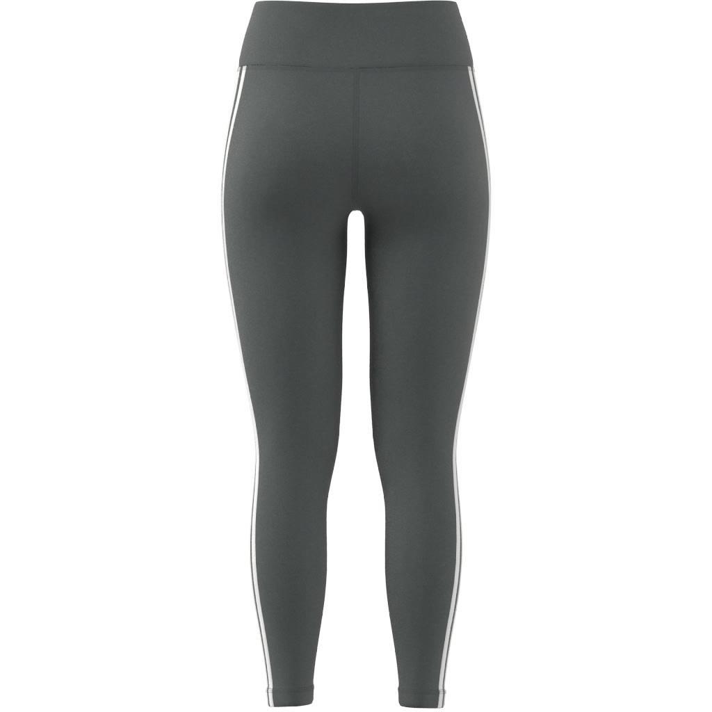 Train Essentials 3-Stripes High-Waisted 7/8 Leggings, Grey, , large image number 10