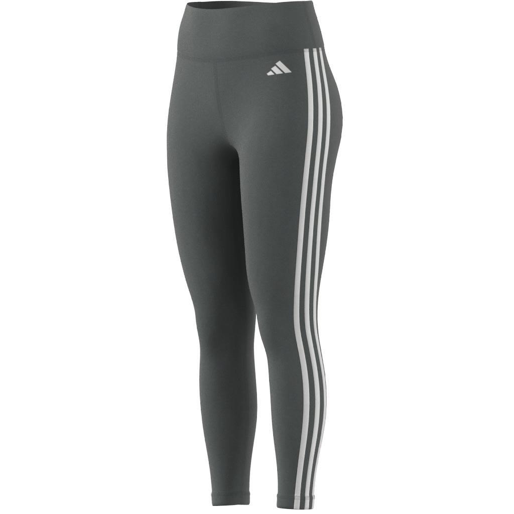 Train Essentials 3-Stripes High-Waisted 7/8 Leggings, Grey, , large image number 11