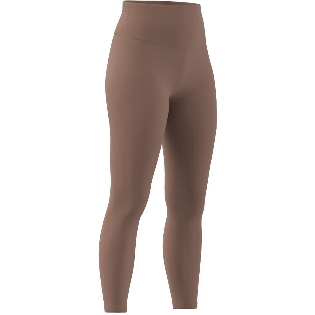 Yoga Essentials High-Waisted Leggings, Brown, A901_ONE, large image number 7