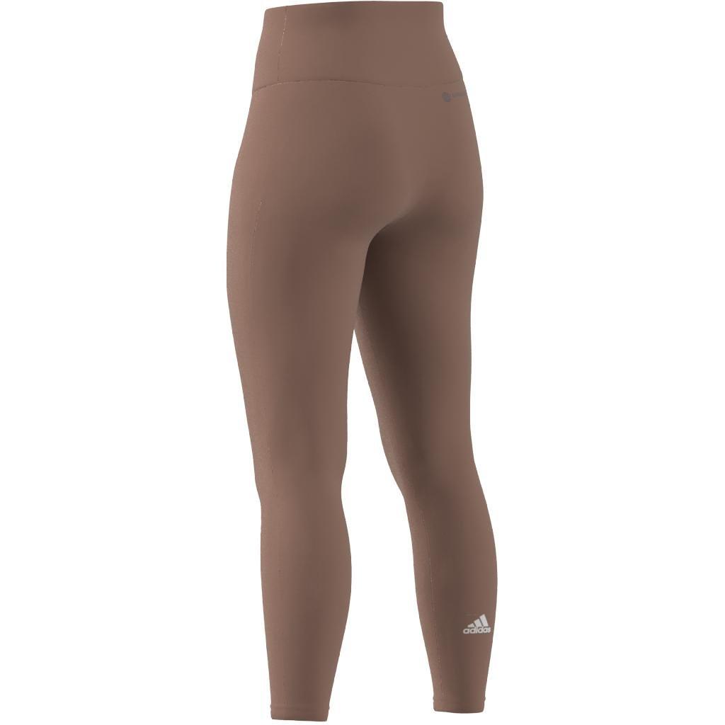 Yoga Essentials High-Waisted Leggings, Brown, A901_ONE, large image number 9