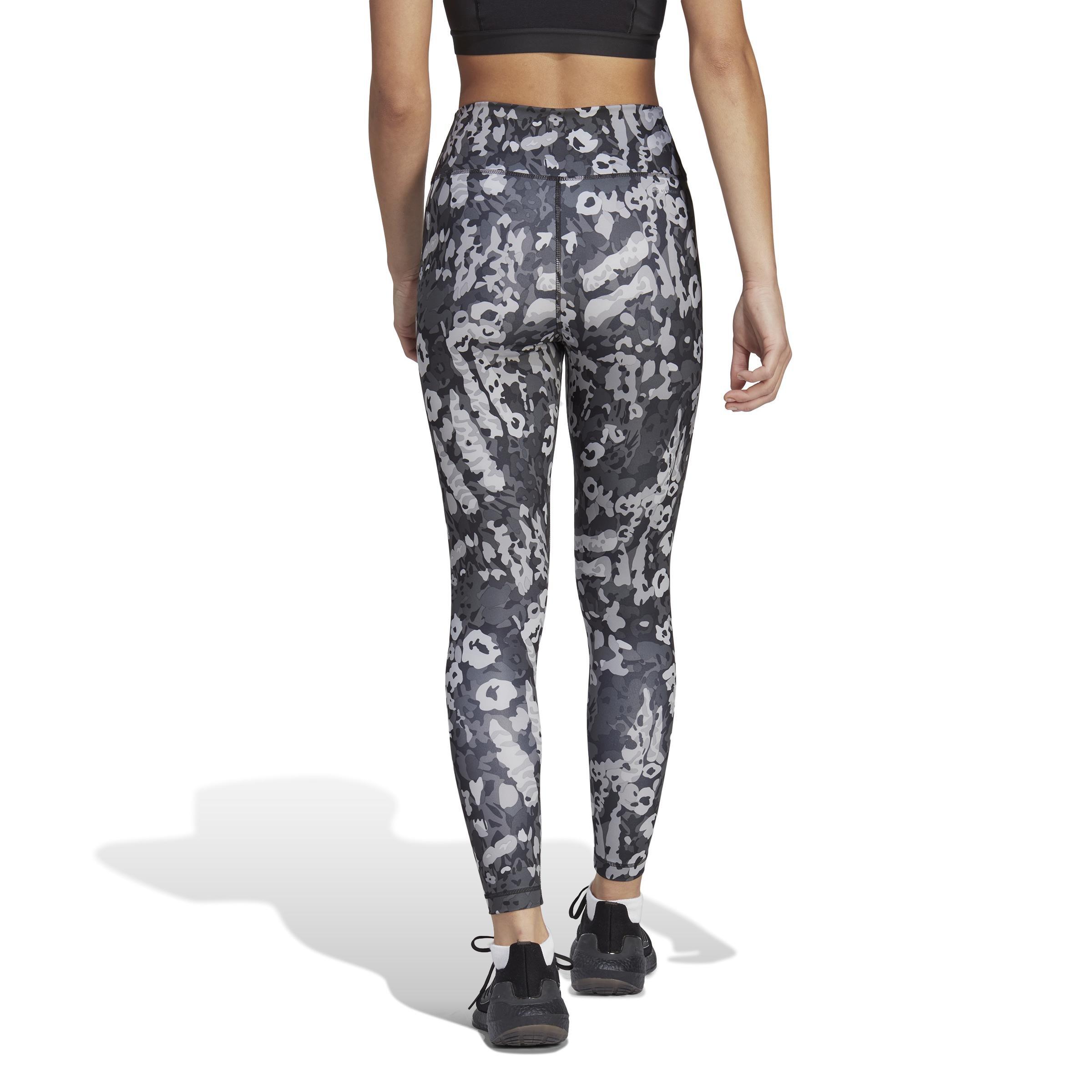 Train Essentials Printed High-Waisted 7/8 Leggings, Grey, A901_ONE, large image number 2