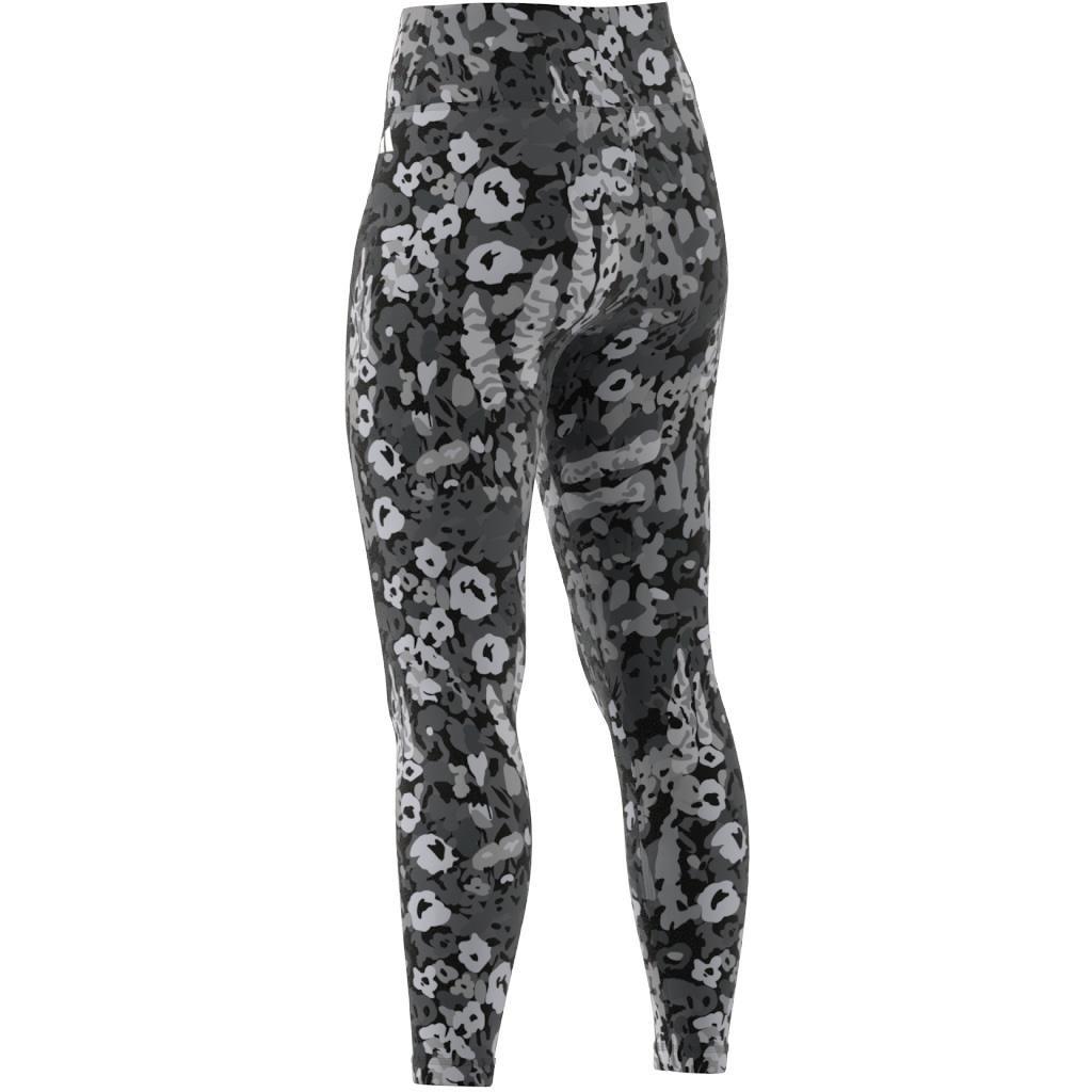 Train Essentials Printed High-Waisted 7/8 Leggings, Grey, A901_ONE, large image number 10