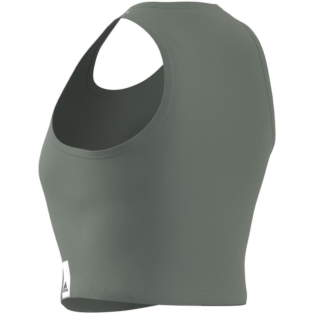 Lounge Rib Tank Top, Green, A901_ONE, large image number 9