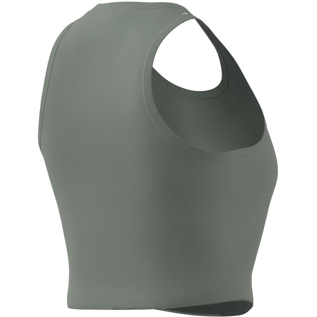 Lounge Rib Tank Top, Green, A901_ONE, large image number 11