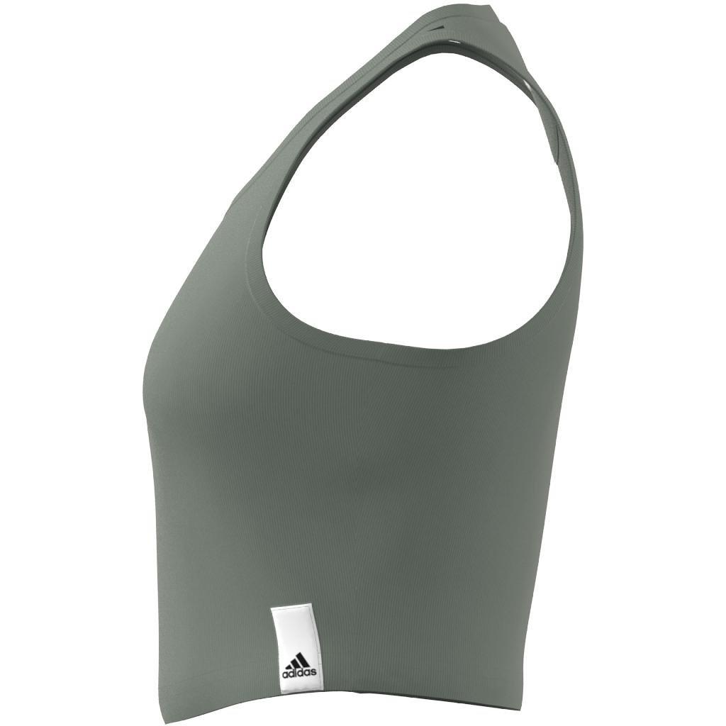 Lounge Rib Tank Top, Green, A901_ONE, large image number 13