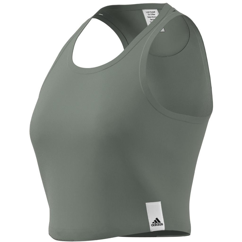 Lounge Rib Tank Top, Green, A901_ONE, large image number 14