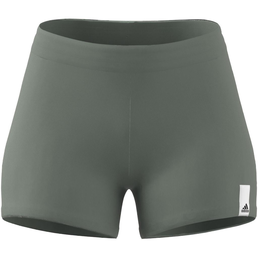 Lounge Rib Booty Shorts, Green, A901_ONE, large image number 5