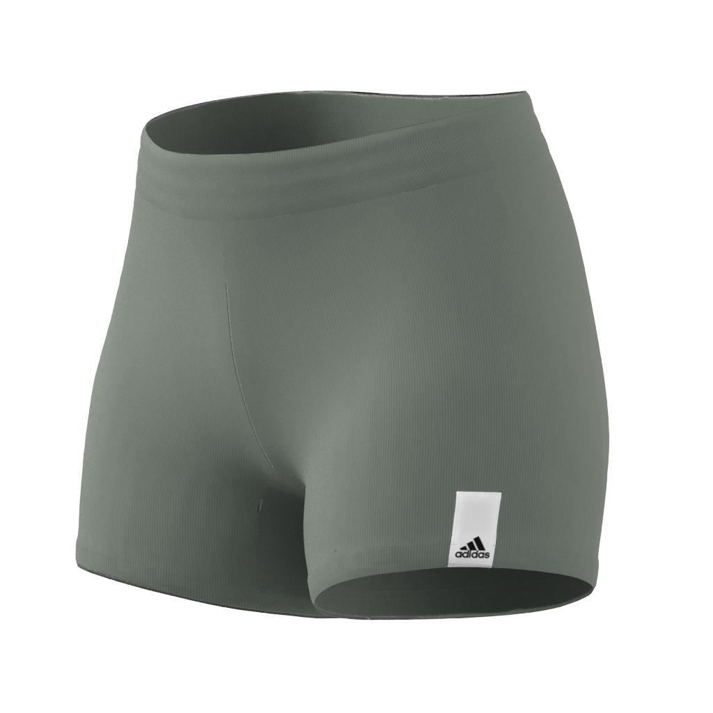 Lounge Rib Booty Shorts, Green, A901_ONE, large image number 7
