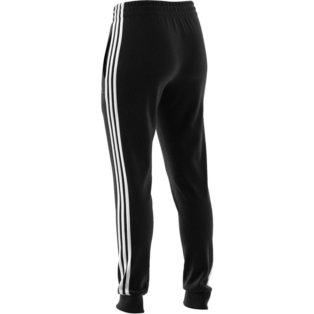 Essentials 3-Stripes French Terry Cuffed Joggers, Black, , large image number 2