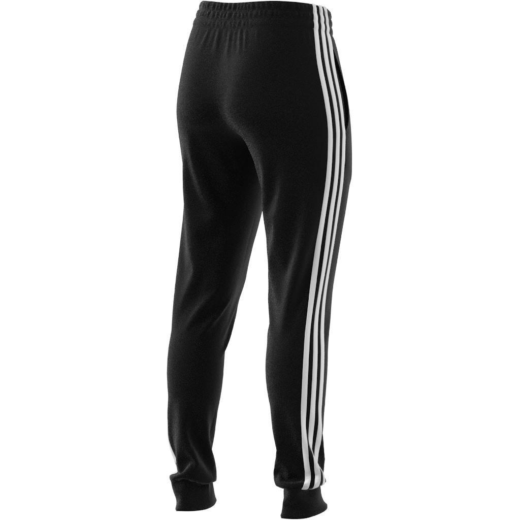 Essentials 3-Stripes French Terry Cuffed Joggers, Black, , large image number 4
