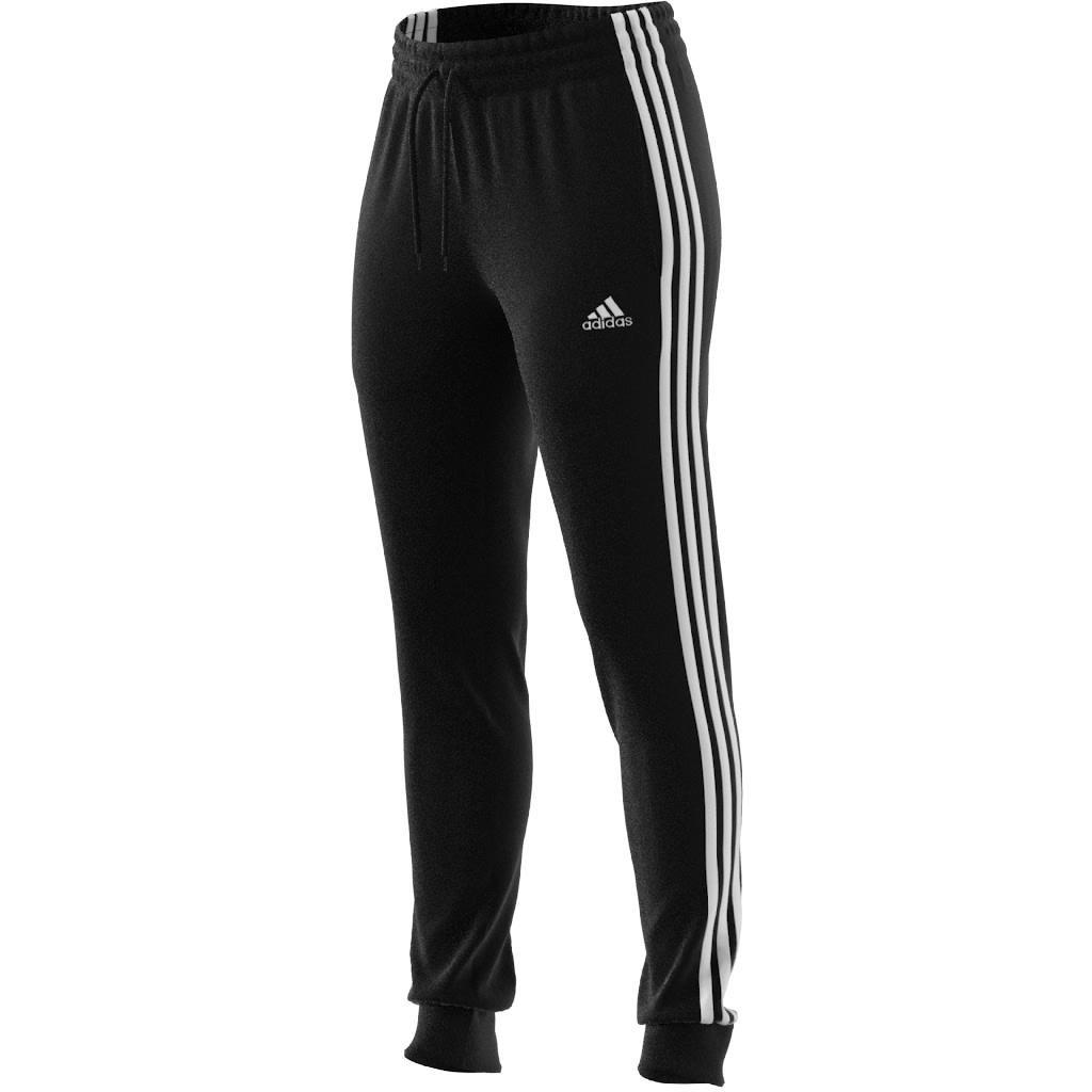 Essentials 3-Stripes French Terry Cuffed Joggers, Black, , large image number 8