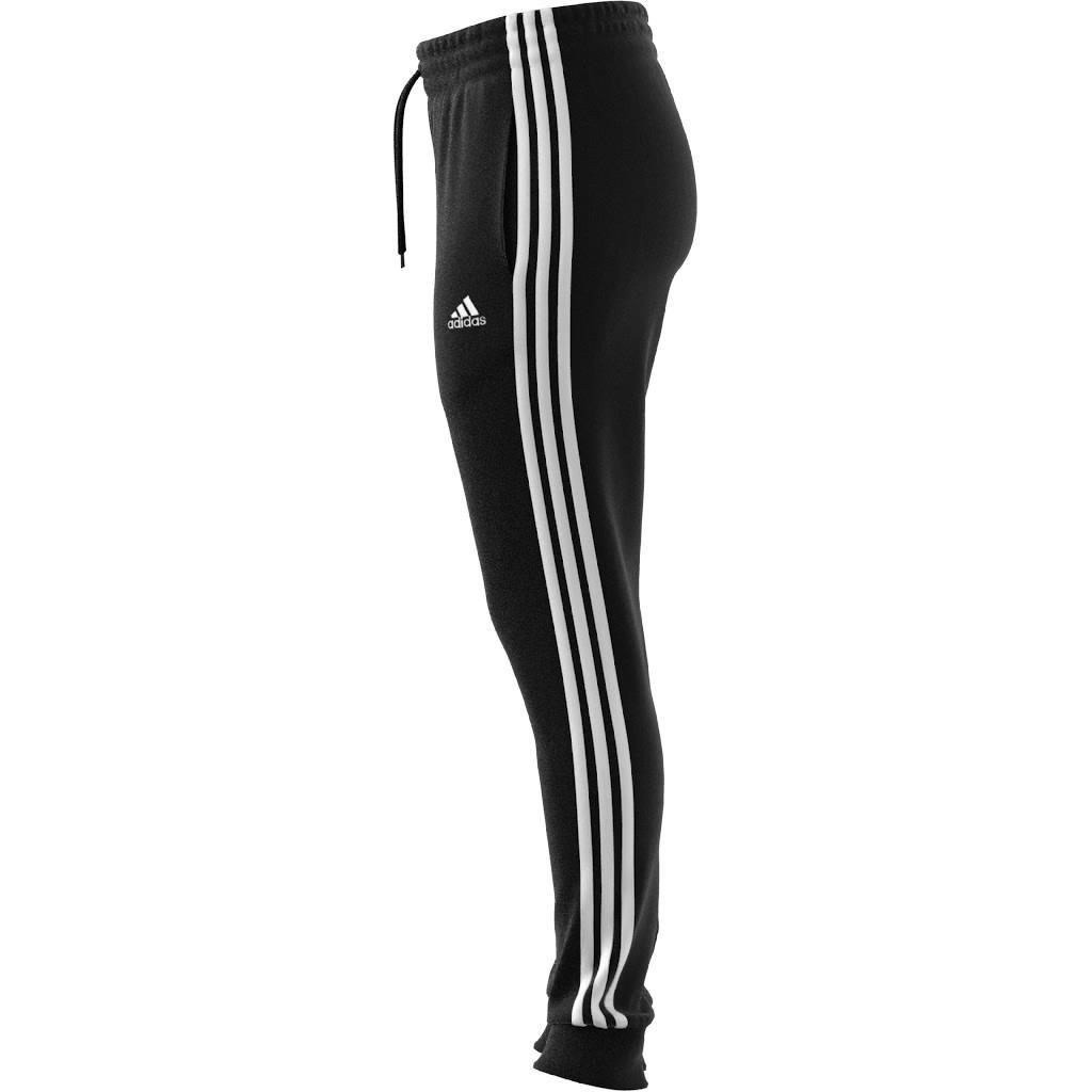 Essentials 3-Stripes French Terry Cuffed Joggers, Black, , large image number 9