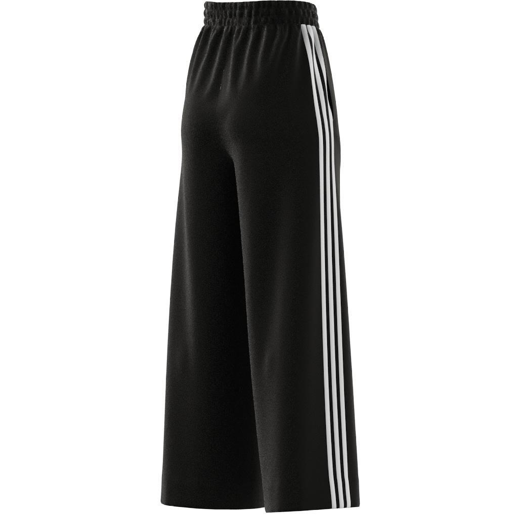 Essentials 3-Stripes French Terry Wide Joggers, Black, A901_ONE, large image number 4