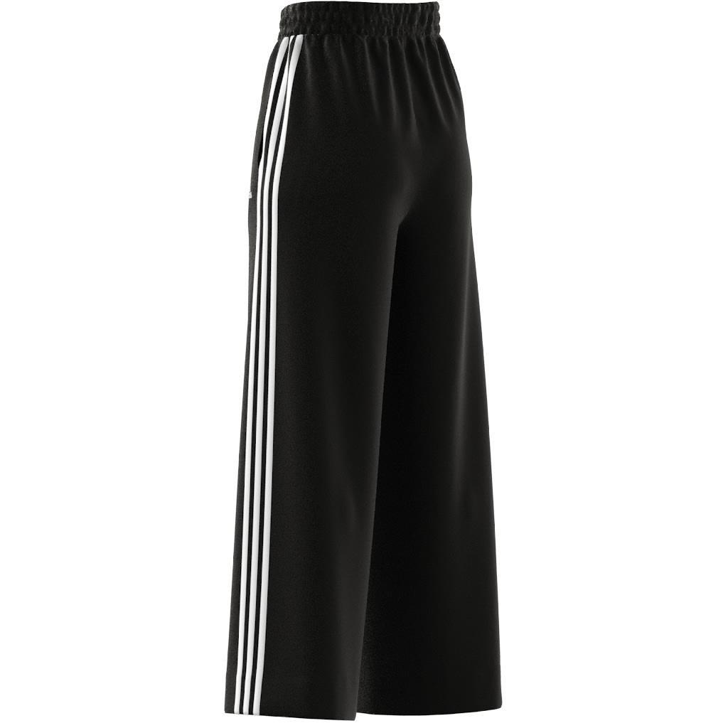 Essentials 3-Stripes French Terry Wide Joggers, Black, A901_ONE, large image number 6