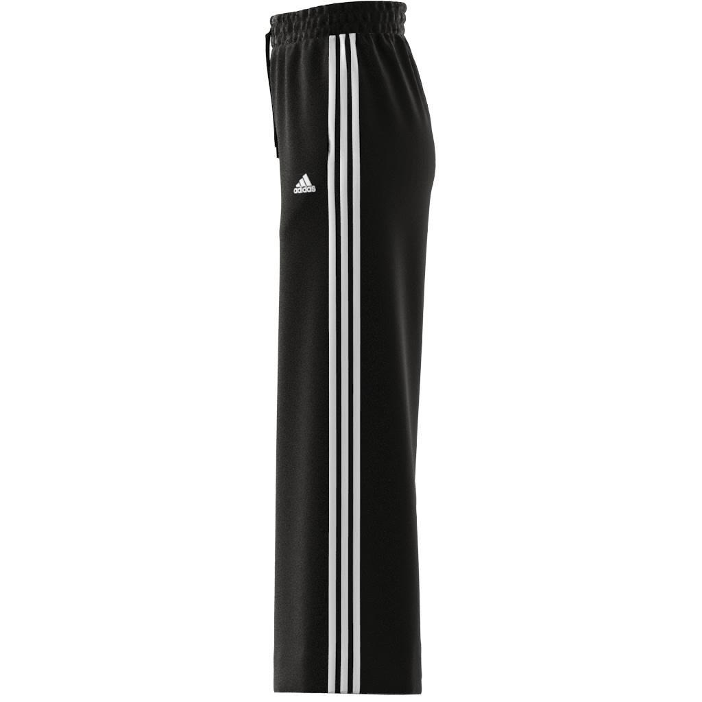 Essentials 3-Stripes French Terry Wide Joggers, Black, A901_ONE, large image number 7