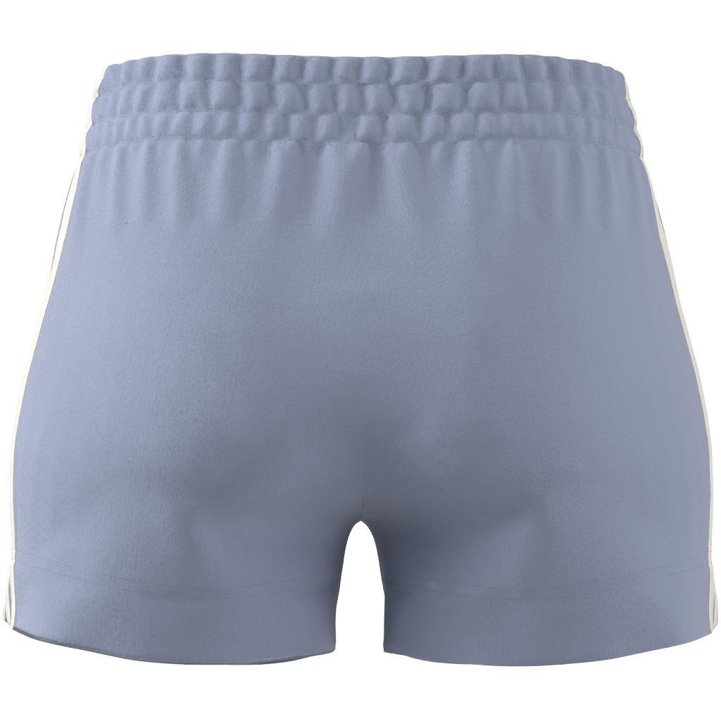 Essentials Slim 3-Stripes Shorts, Blue, , large image number 12