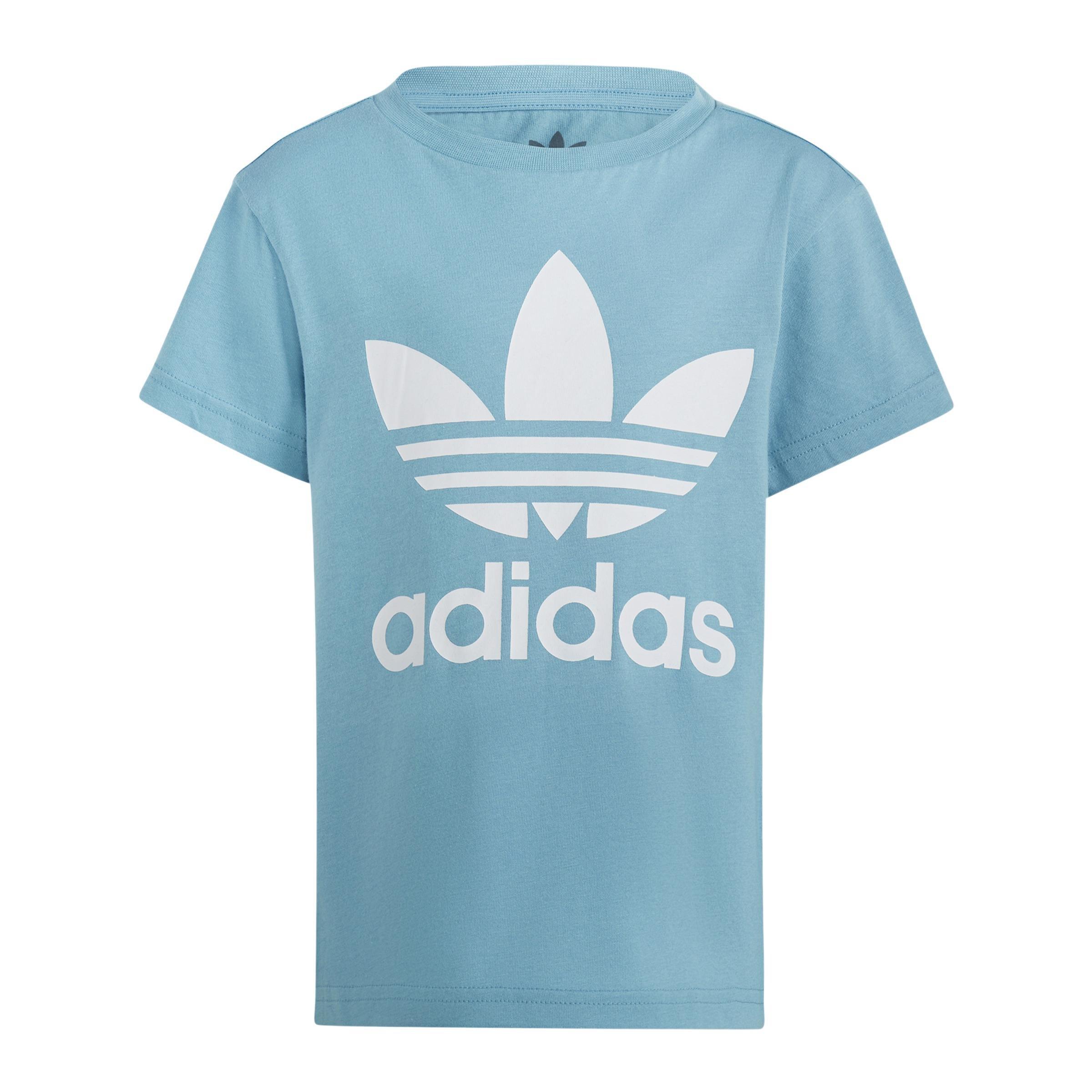 Unisex Kids Adicolor Trefoil T-Shirt, Blue, A901_ONE, large image number 1