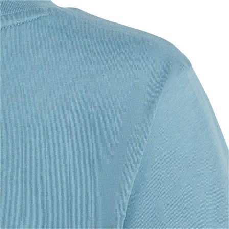 Unisex Kids Adicolor Trefoil T-Shirt, Blue, A901_ONE, large image number 3