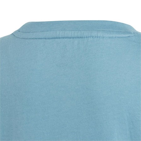 Unisex Kids Adicolor Trefoil T-Shirt, Blue, A901_ONE, large image number 4