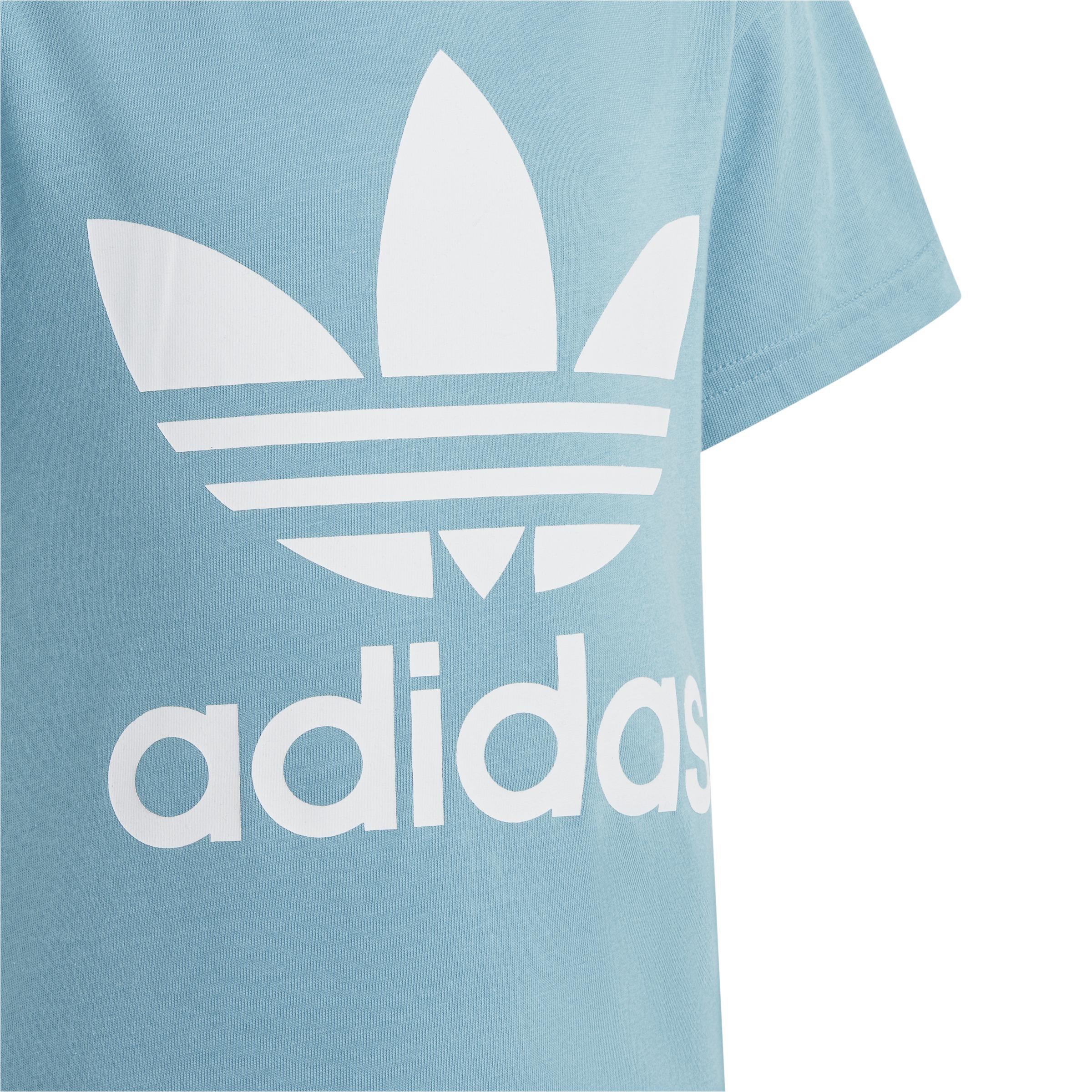 Unisex Kids Adicolor Trefoil T-Shirt, Blue, A901_ONE, large image number 5