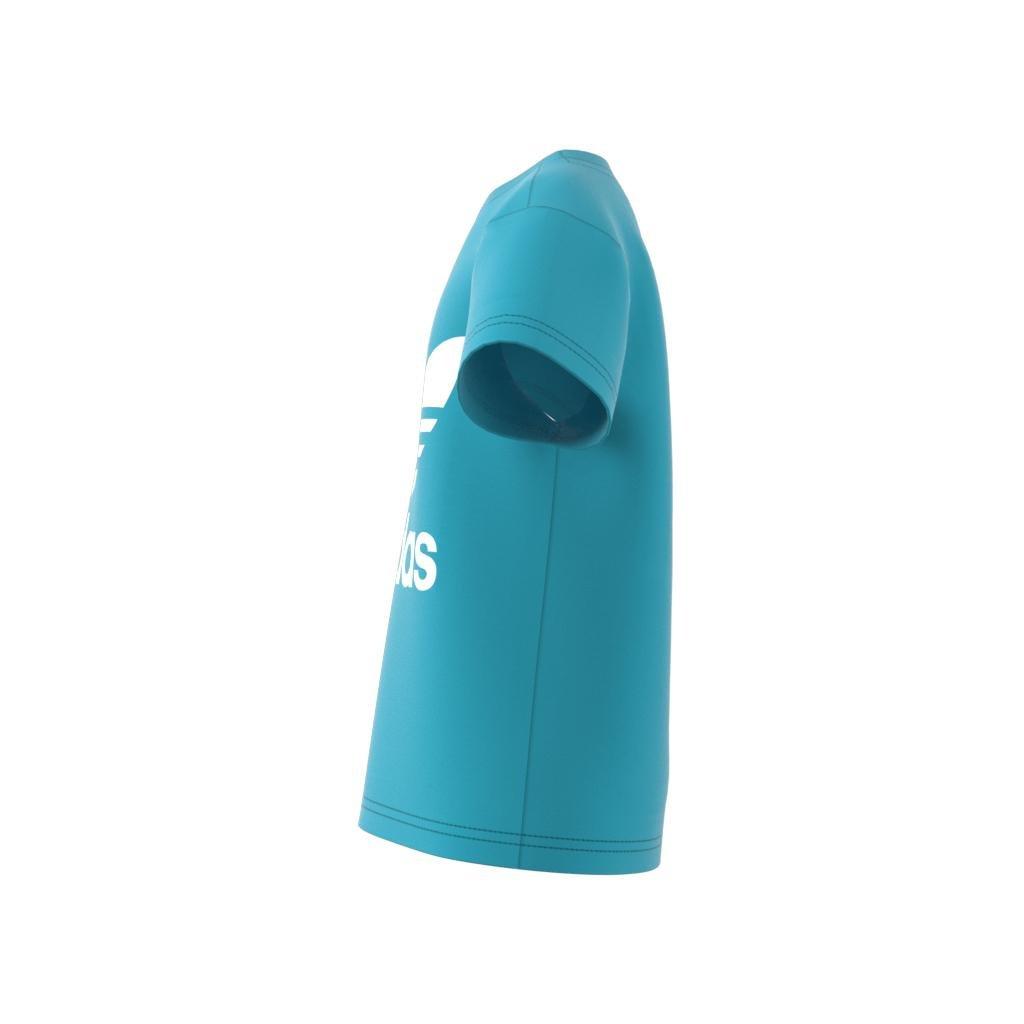 Unisex Kids Adicolor Trefoil T-Shirt, Blue, A901_ONE, large image number 7