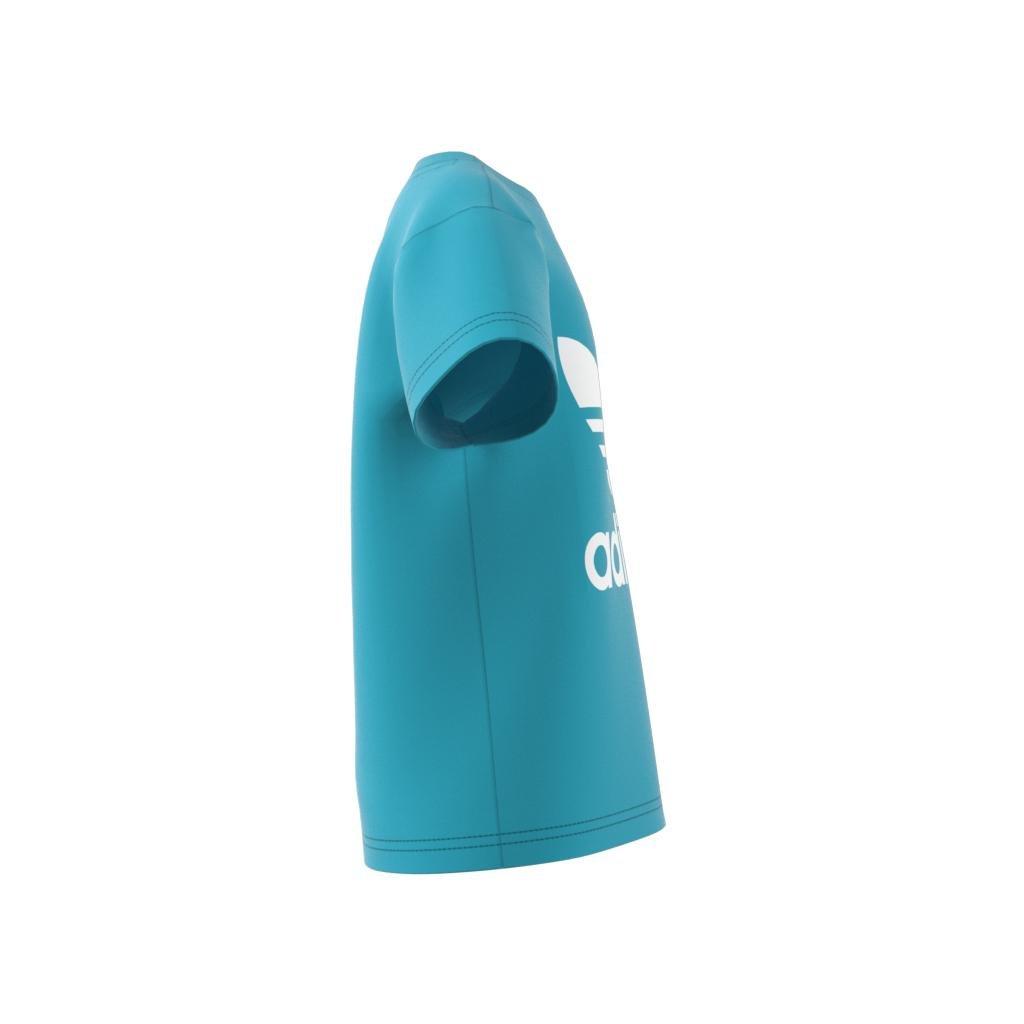 Unisex Kids Adicolor Trefoil T-Shirt, Blue, A901_ONE, large image number 10