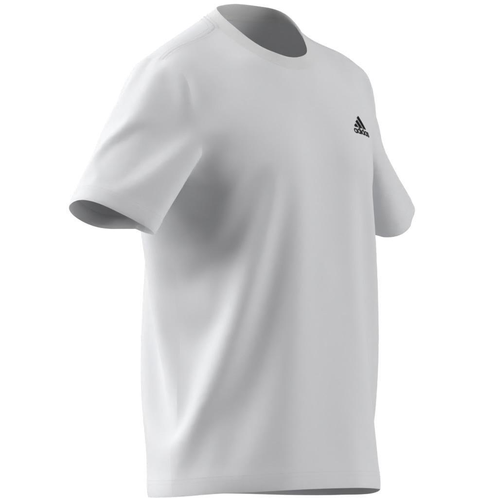 Essentials Single Jersey Embroidered Small Logo T-Shirt, White, A901_ONE, large image number 3