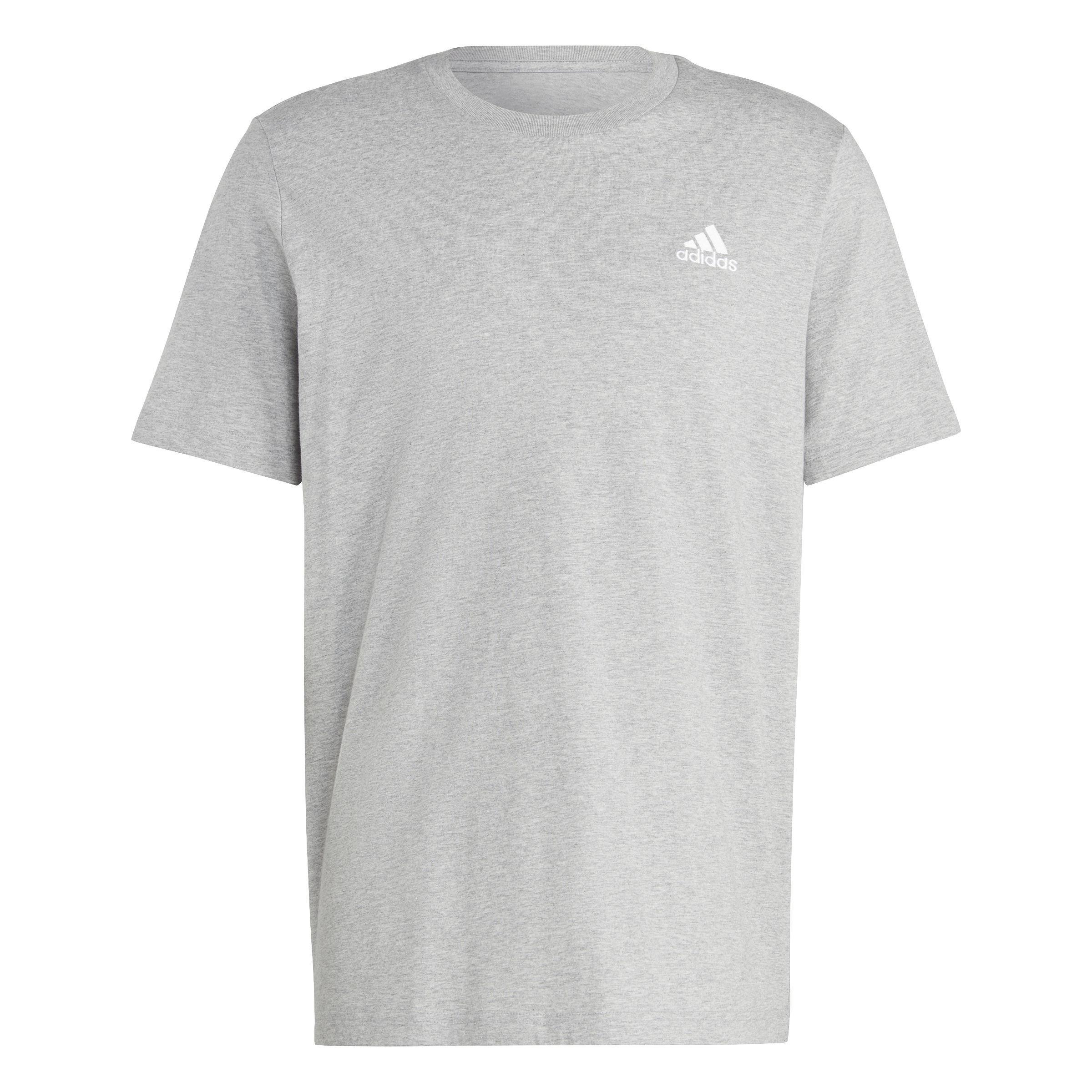 Essentials Single Jersey Embroidered Small Logo T-Shirt, Grey, , large image number 0