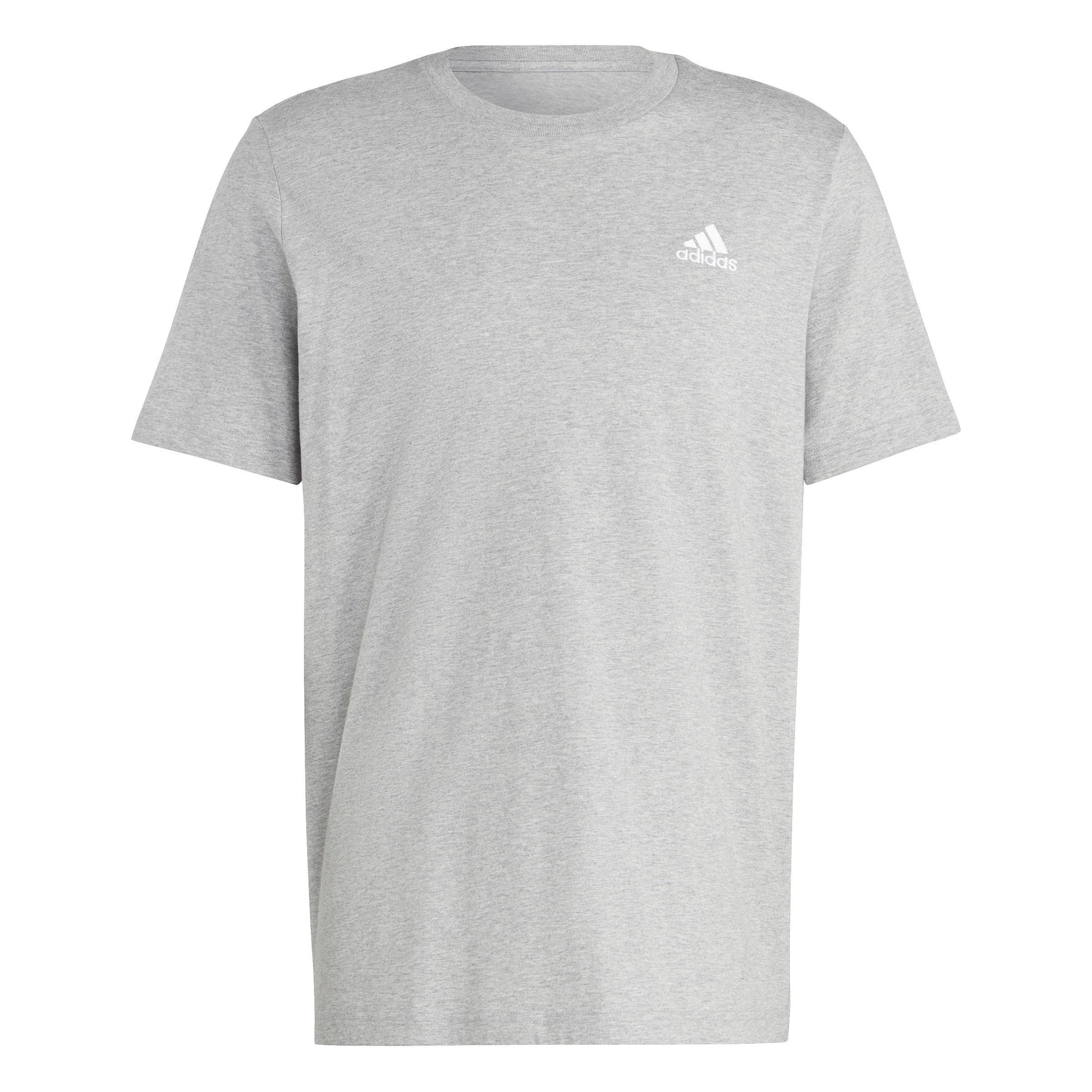 Essentials Single Jersey Embroidered Small Logo T-Shirt, Grey, , large image number 1