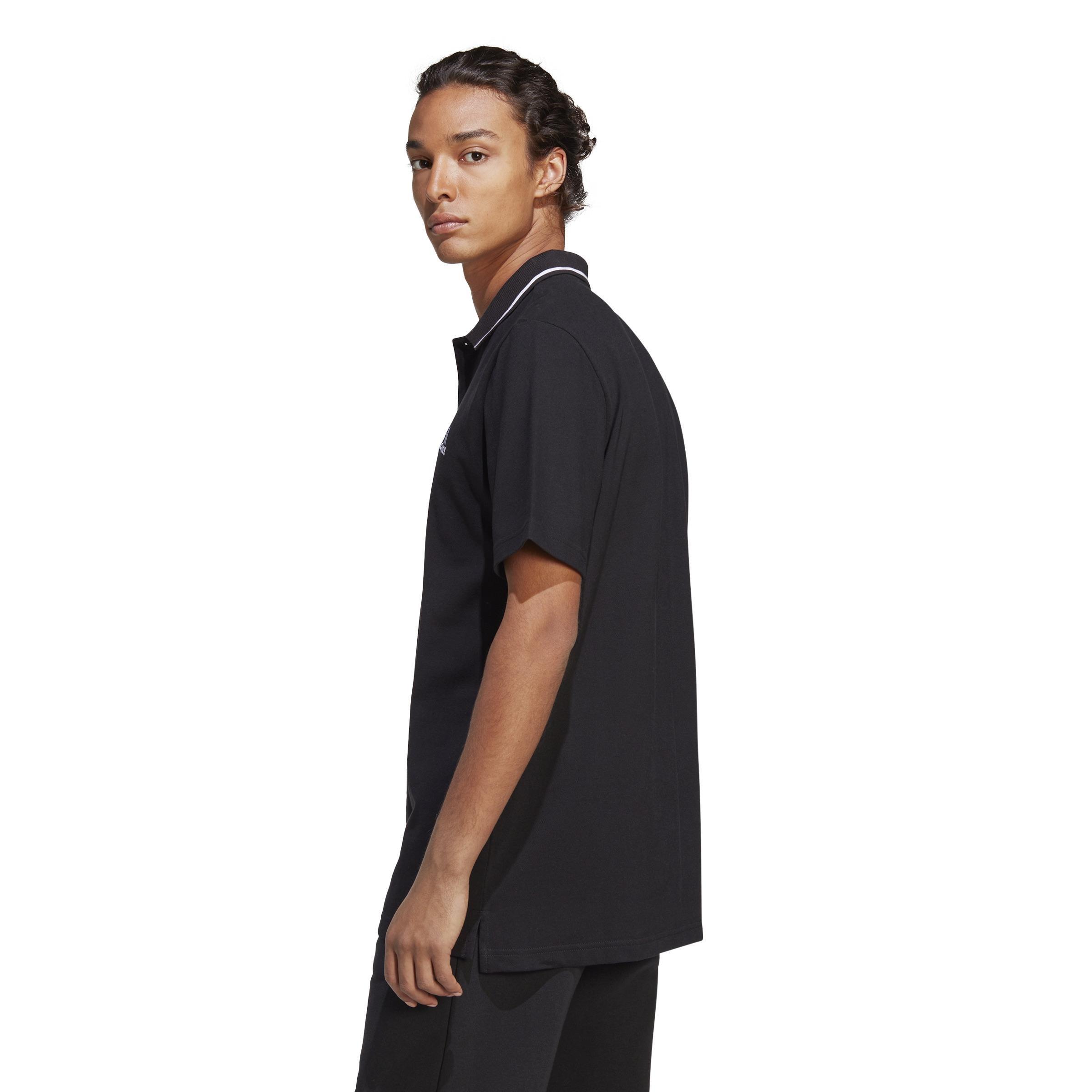 Essentials Pique Small Logo Polo Shirt, Black, A901_ONE, large image number 12