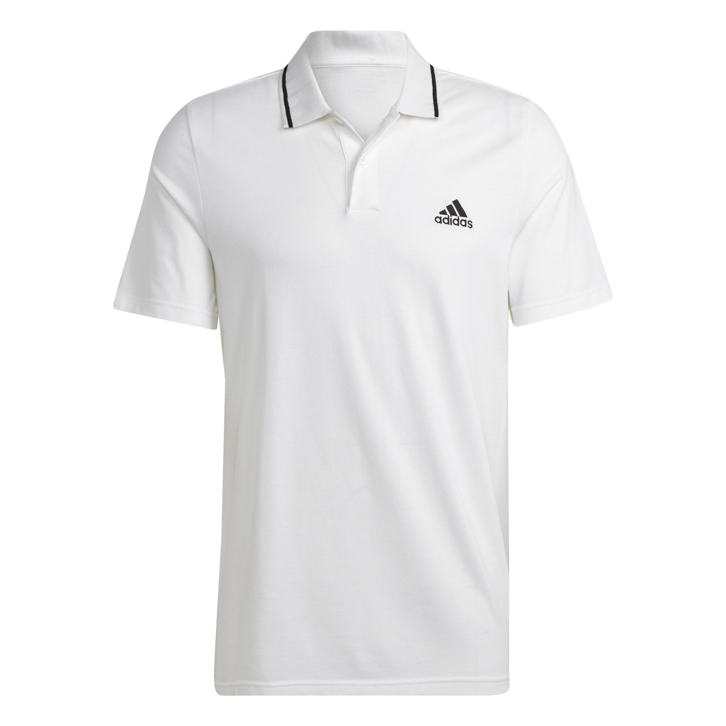 Essentials Pique Small Logo Polo Shirt, White, A901_ONE, large image number 0