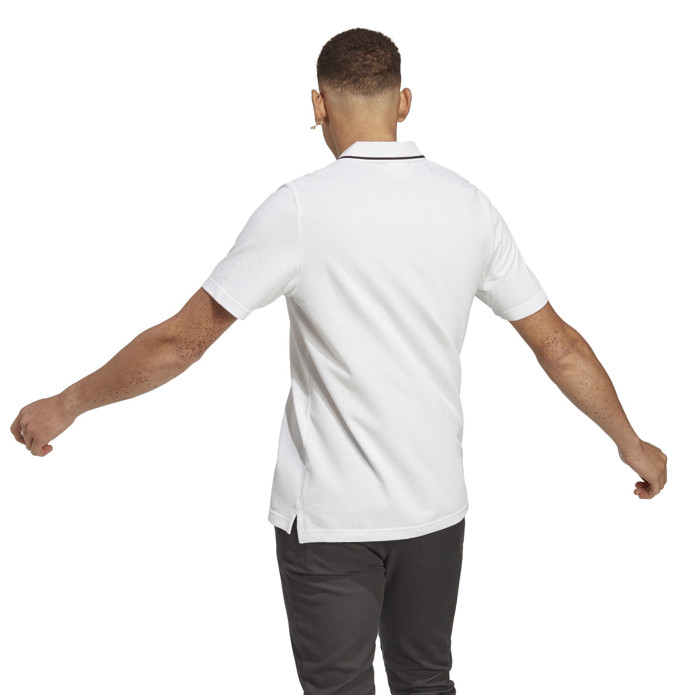 Essentials Pique Small Logo Polo Shirt, White, A901_ONE, large image number 3