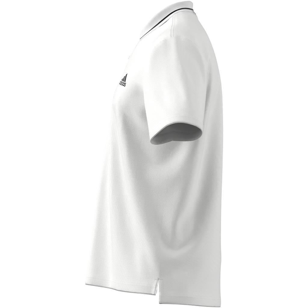 Essentials Pique Small Logo Polo Shirt, White, A901_ONE, large image number 7
