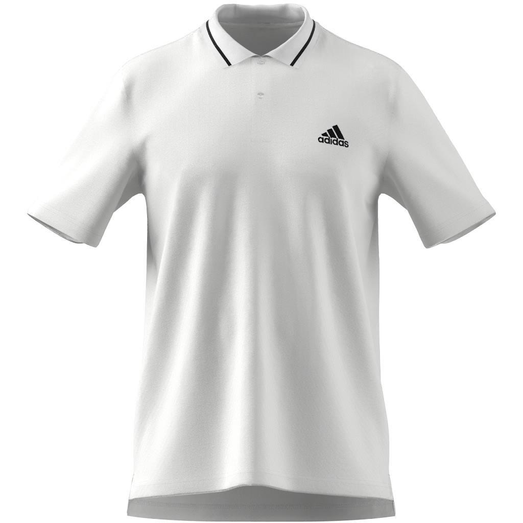 Essentials Pique Small Logo Polo Shirt, White, A901_ONE, large image number 8
